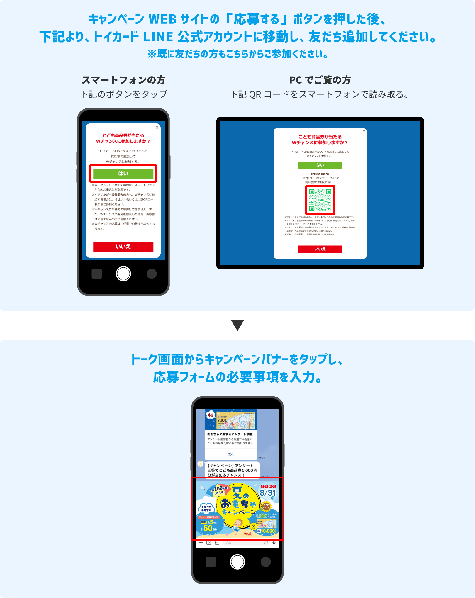 Wチャンスの応募方法
